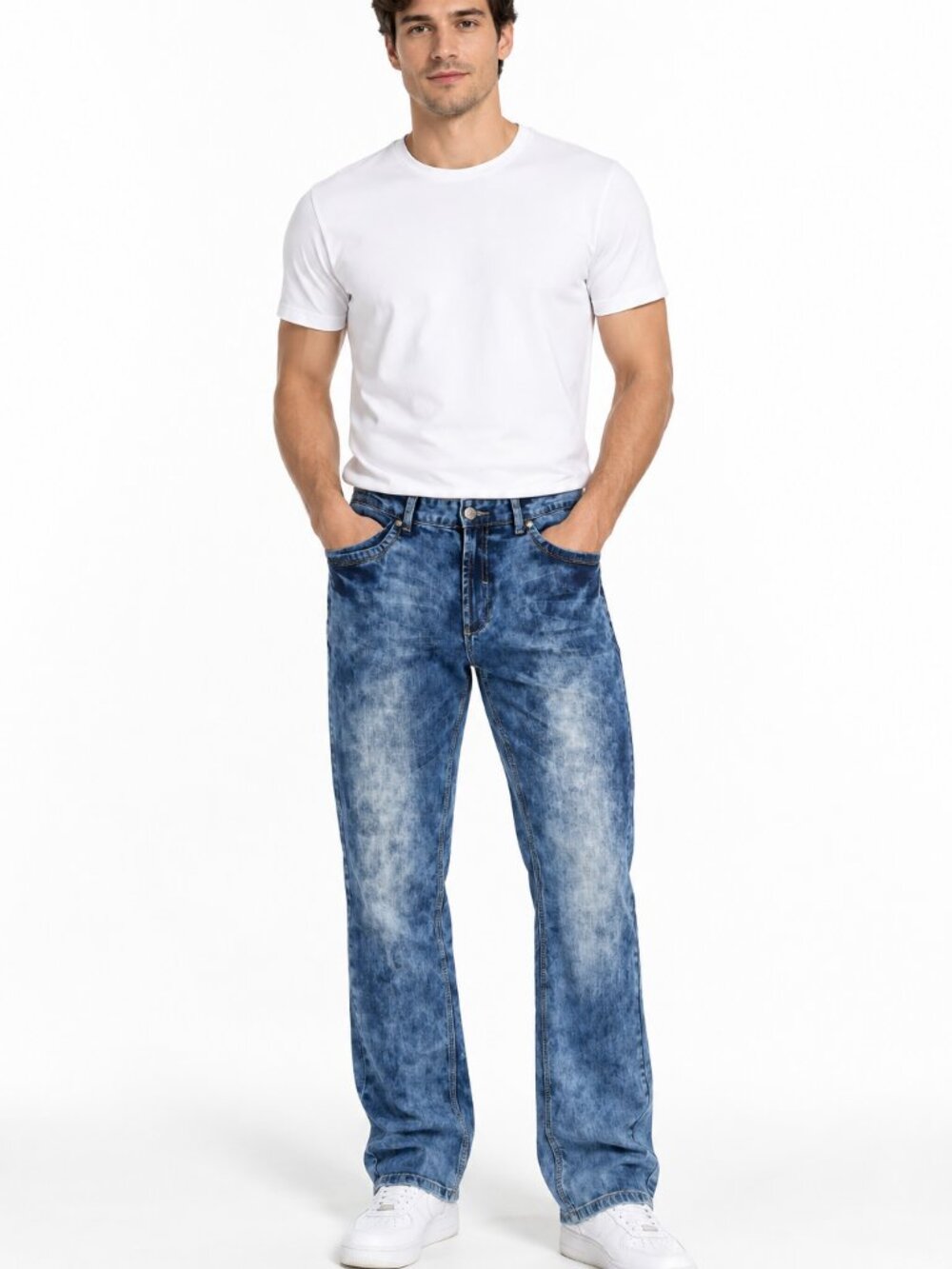Core Urb. Men's Acid Wash Jeans Size 33 Straight Leg